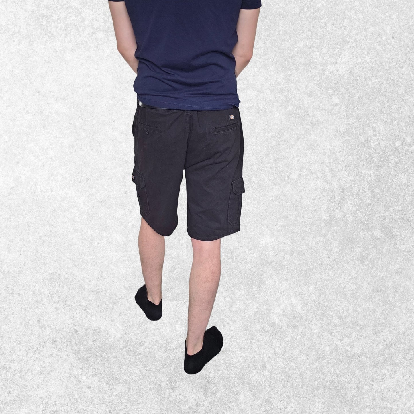 Dickies Cargo Shorts Black W38 Regular Fit 100% Cotton Workwear Style