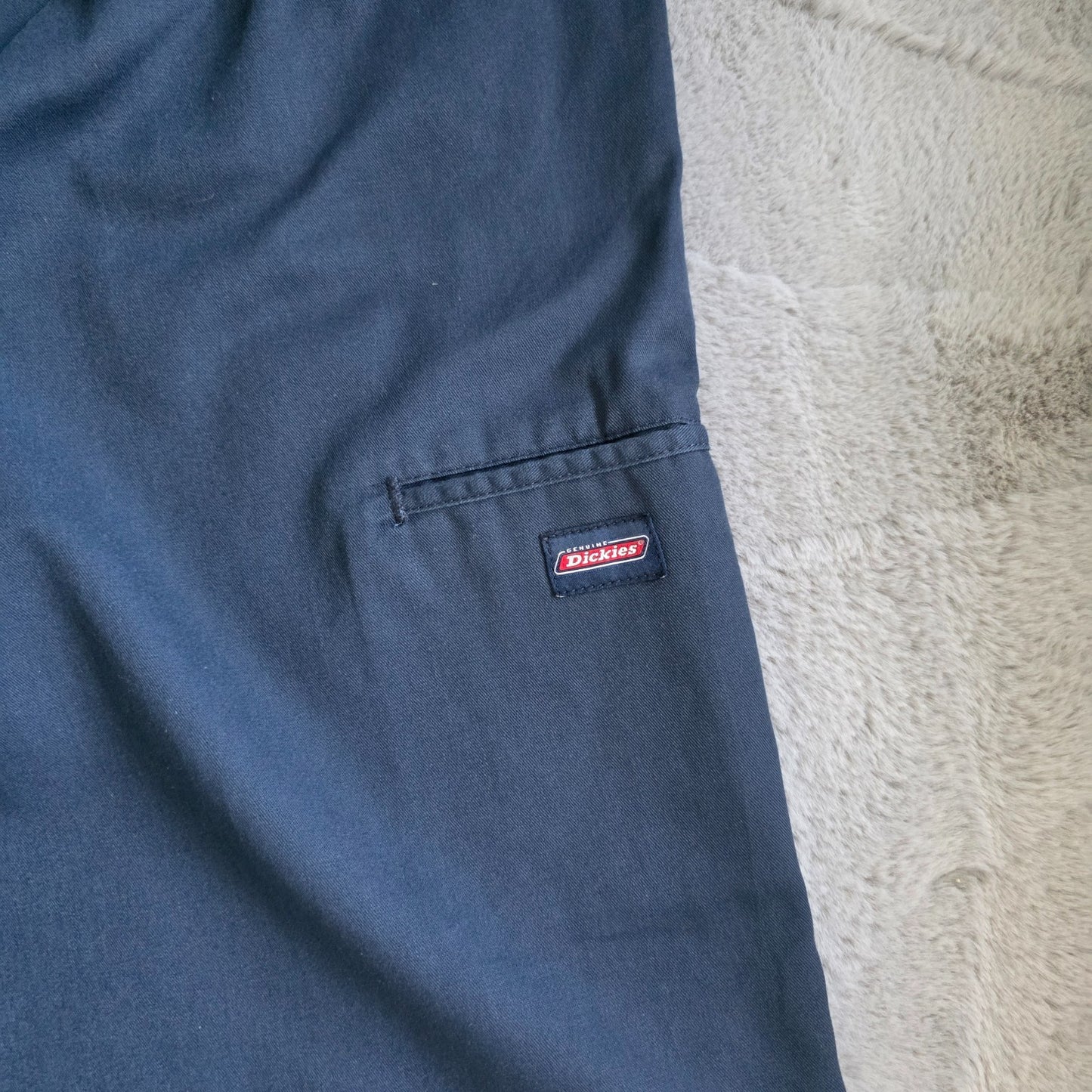 Dickies WR838DN Navy Blue Work Shorts W36 Relaxed Fit Cargo Style Poly Cotton