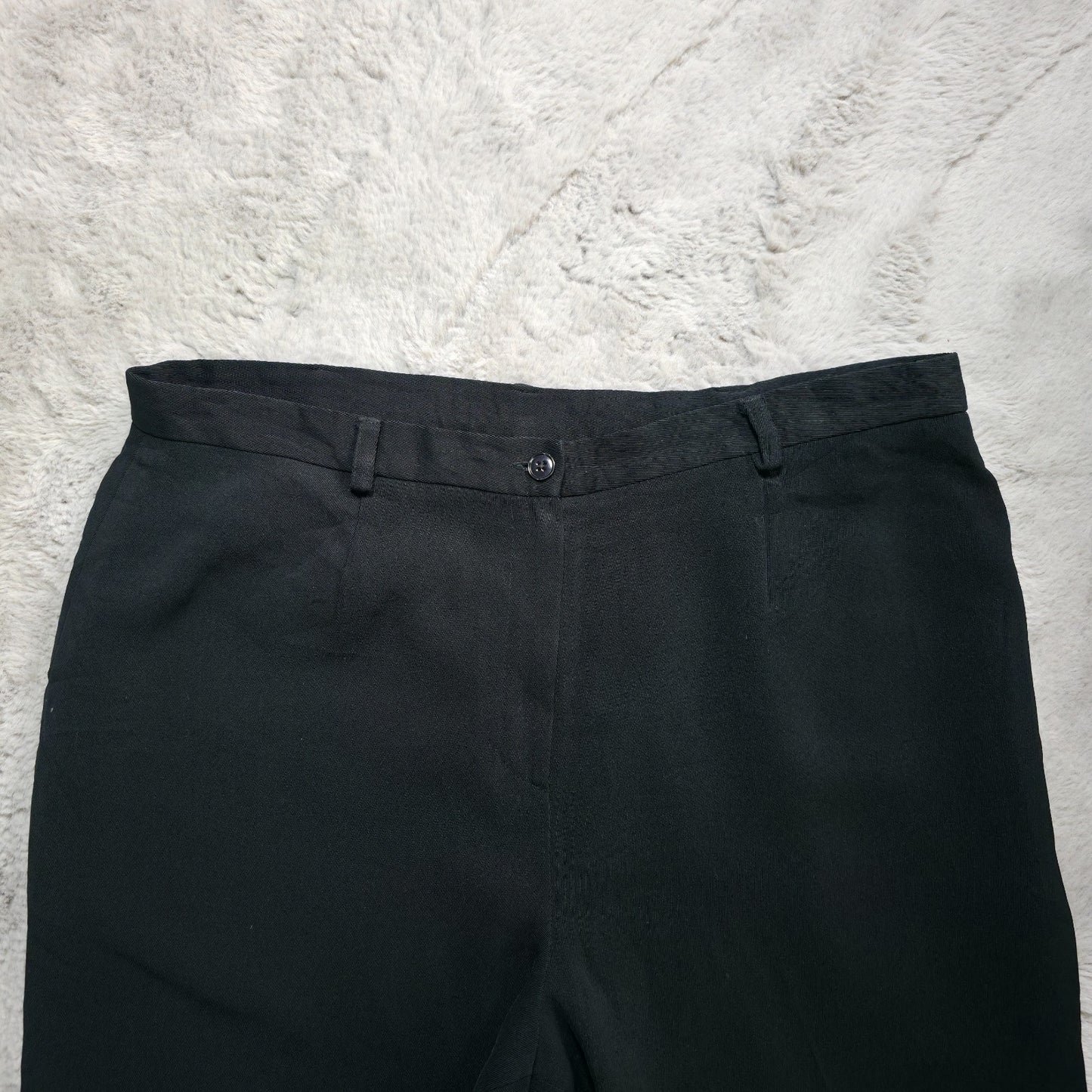 Lauren Ralph Lauren Women’s Plus Size Black Formal Tailored Trousers US 16 UK 20