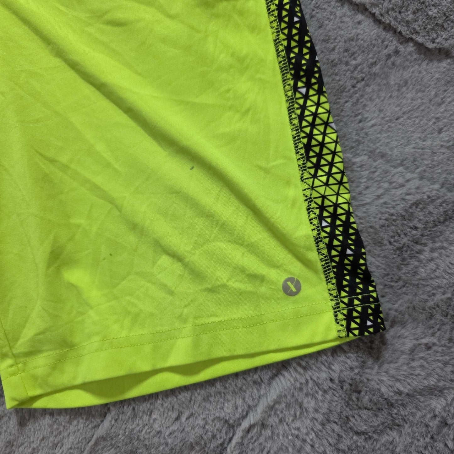 Xersion Quick Dri Neon Yellow Sports Shorts Size L 14/16 Youth W25 Polyester