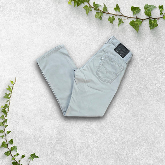 Levi's 514 Slim Straight Light Blue Chino Style Jeans W29 L30 White Tab