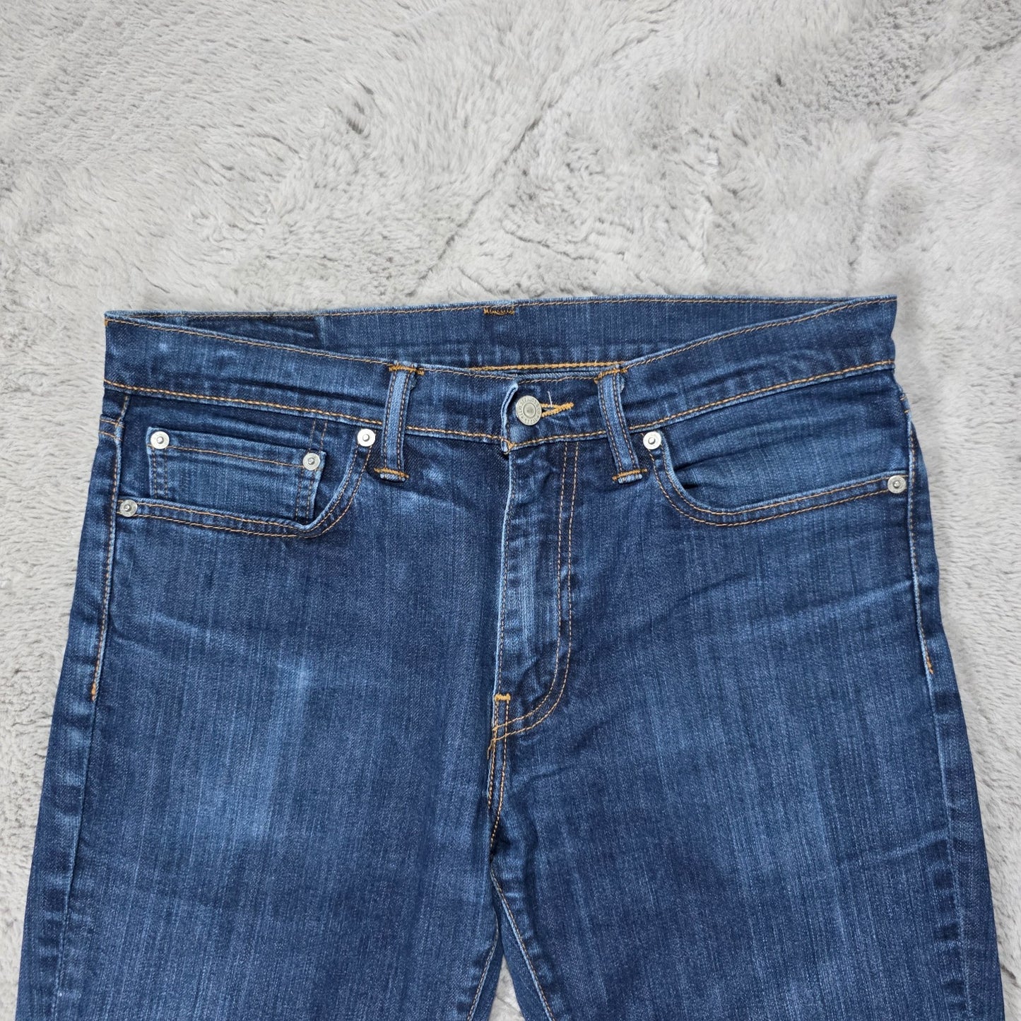 Levi’s 511 Jeans Men’s Blue Denim Slim Fit Black Back Patch W34 L32
