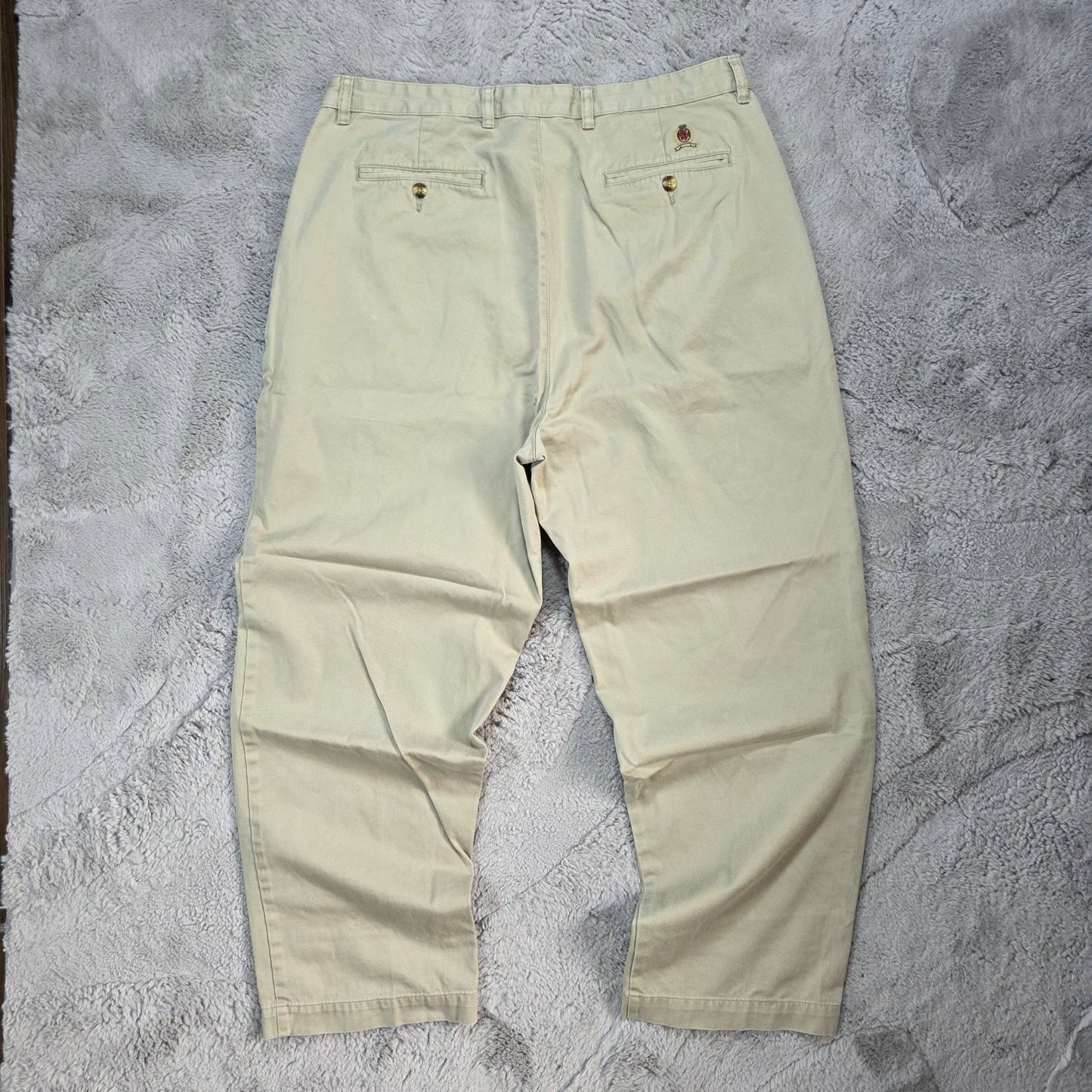 Tommy Hilfiger Beige Chino Trousers W38 L30 (Actual 36) 100% Cotton Mauritius
