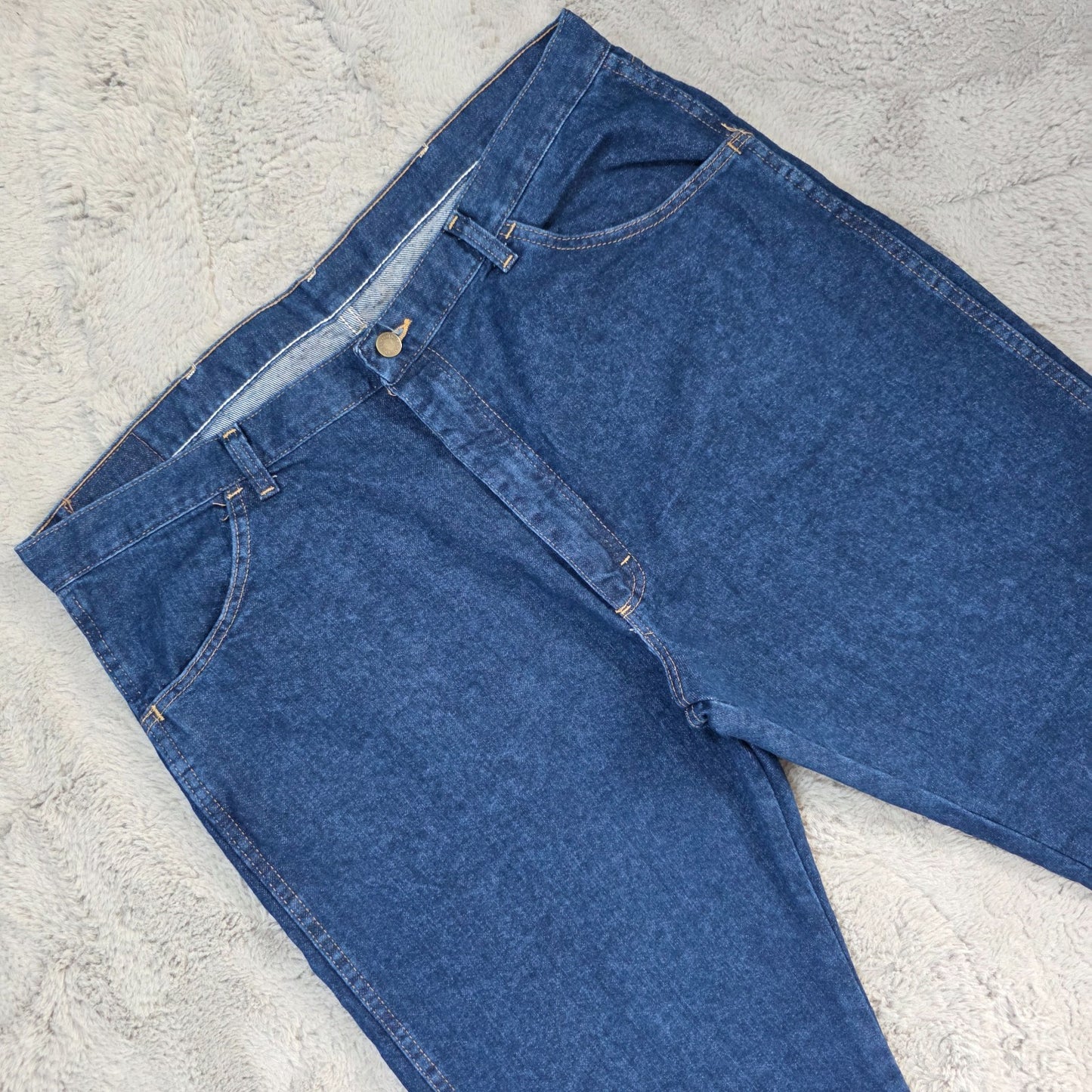 Wrangler Regular Fit Straight Leg Blue Jeans W40 L30 β Made in Mexico US Fabric