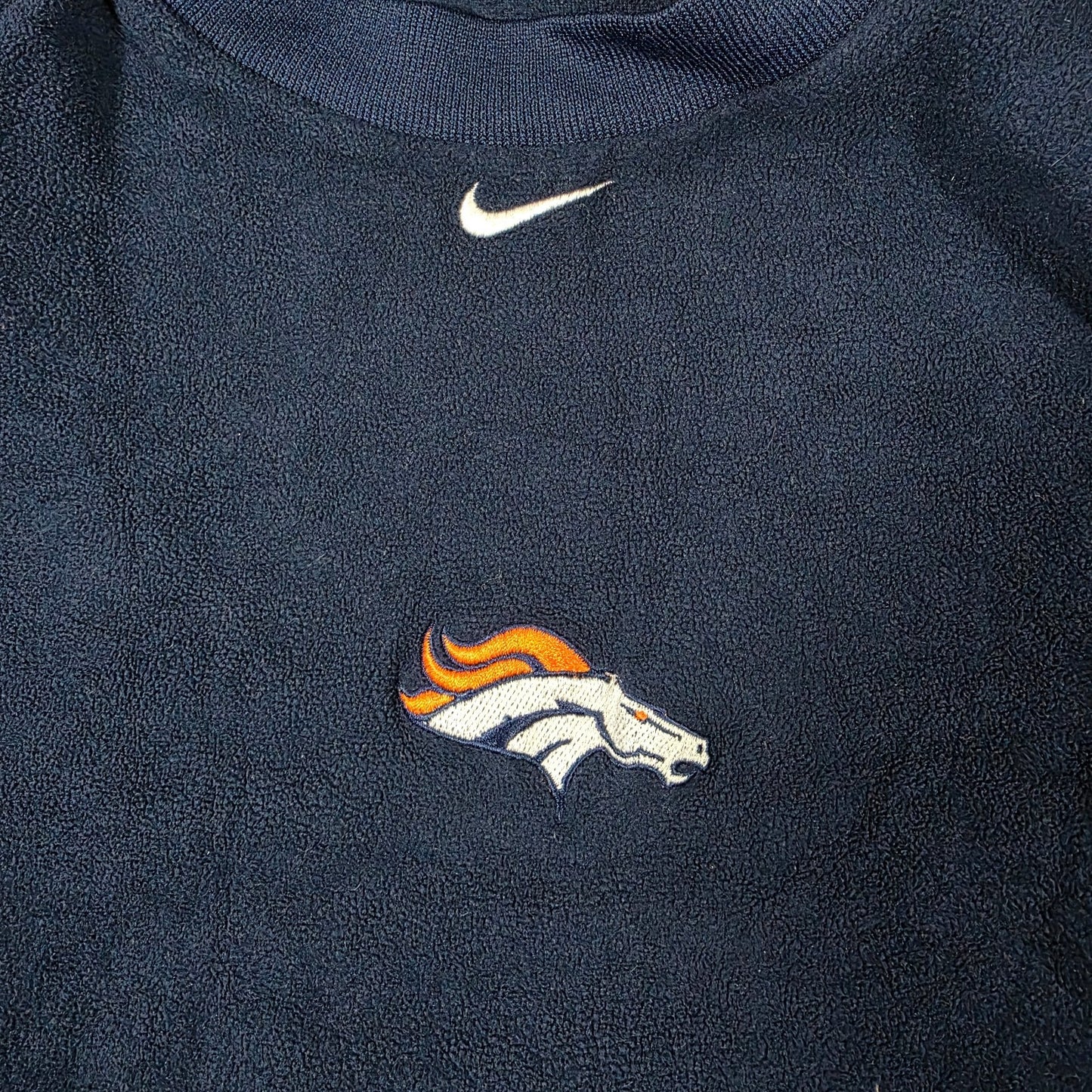 Vintage Nike NFL Pro Line Denver Broncos Pullover Sweatshirt Men’s L 90s Made in