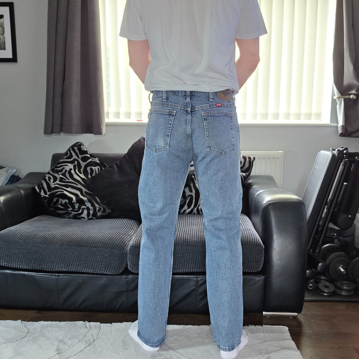 Vintage Wrangler Premium 1096FXVDB Straight Leg Jeans W34 L32 Made in Mexico