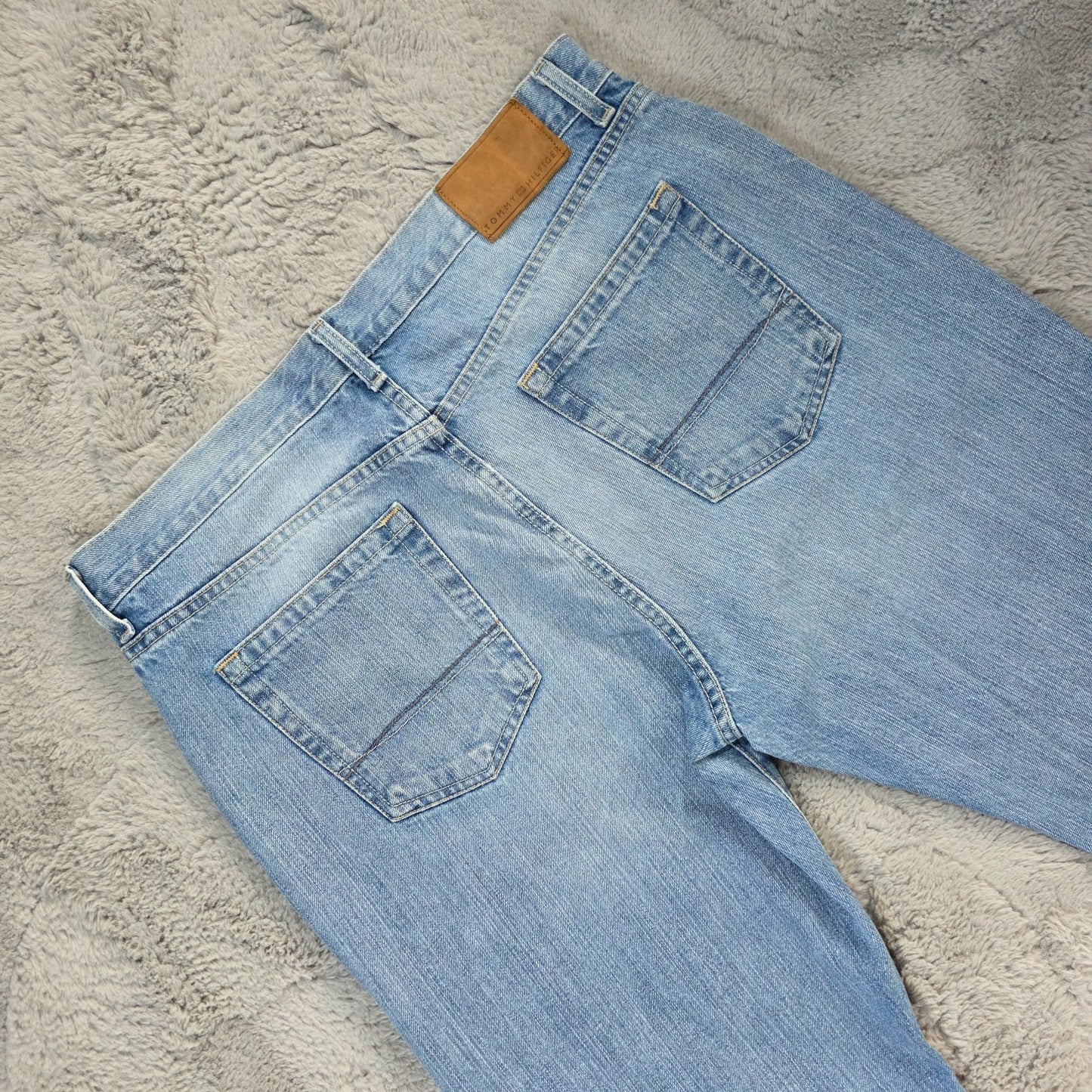 Tommy Hilfiger Custom Straight Men’s Blue Denim Jeans W36 L34 Mexico 100% Cotton