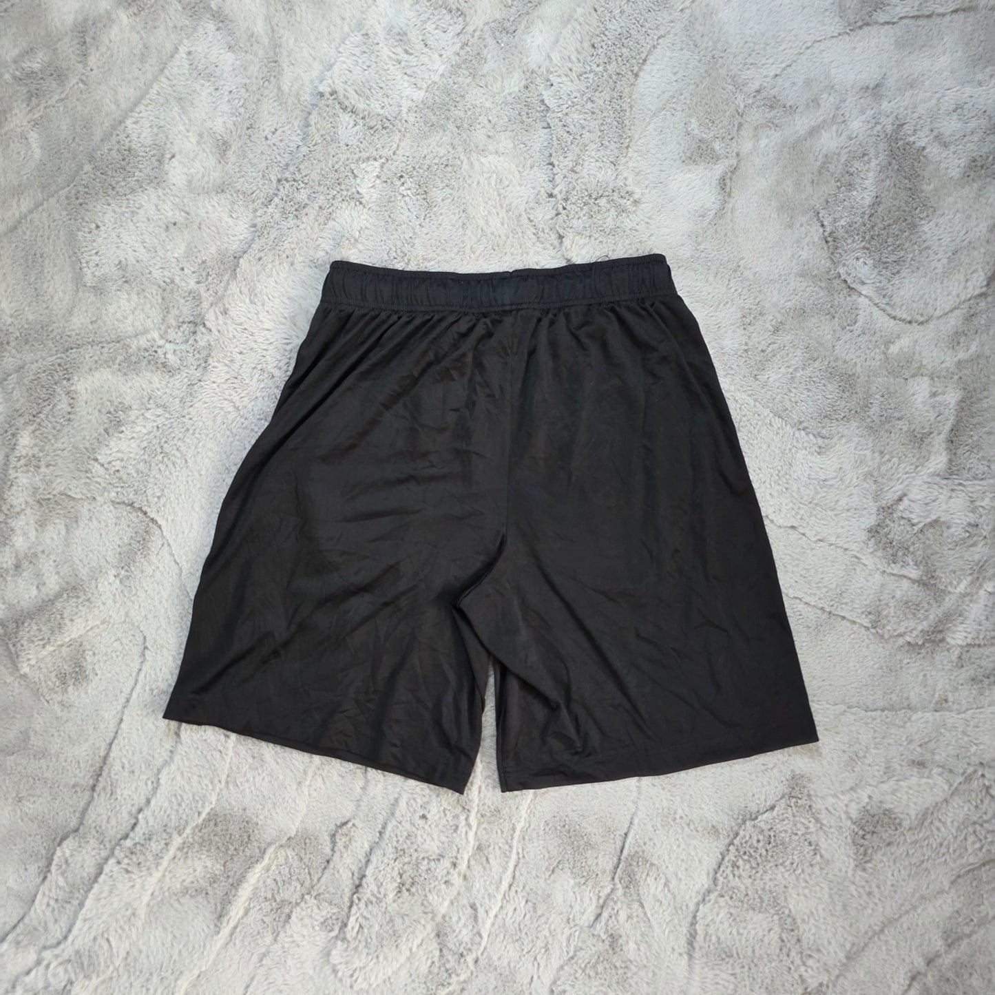 Fila Black Sports Shorts Size M W28 Made in Vietnam Mesh Panel Gymwear