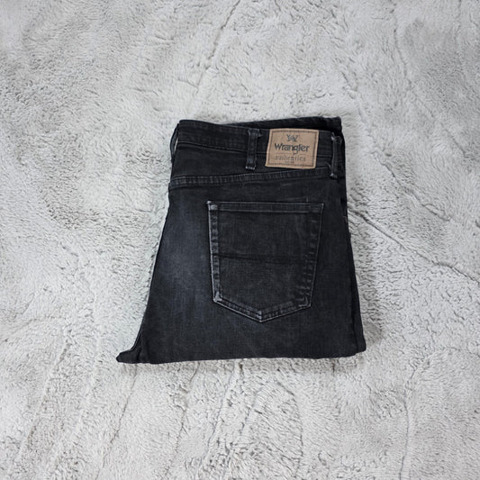 Wrangler ZM1CSCB Men's Straight Leg Jeans - Black - W38 L29