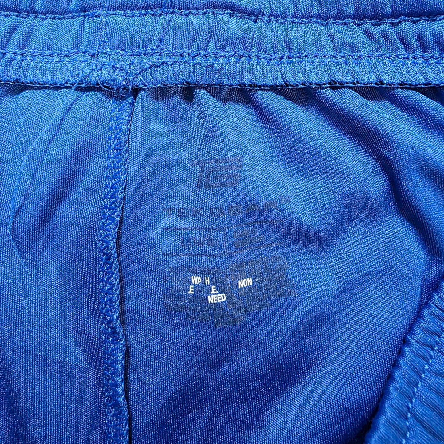 Blue Tech Gear shorts size S (W28) athletic fit side mesh panels drawstring gym