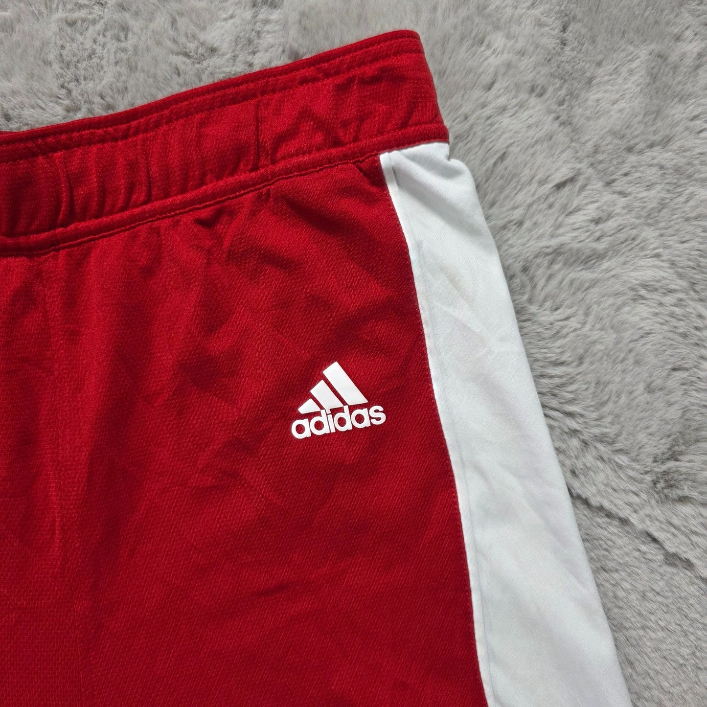 Adidas NC State Wolfpack Basketball Shorts Youth Large Red White 13β14Y 164cm