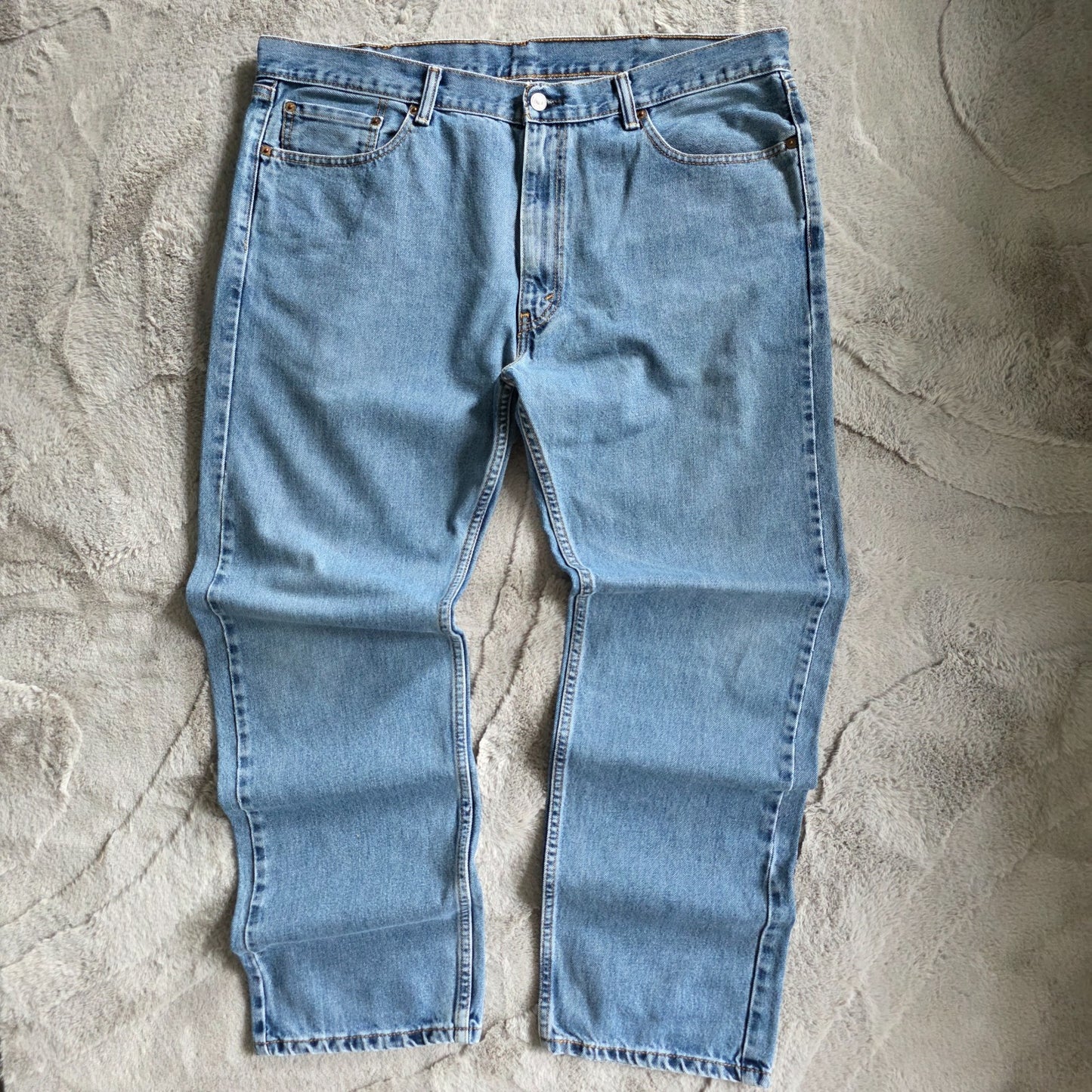 Vintage Levi’s 505 Jeans W40 L32 Straight Leg Light Wash Mexico Made Distressed