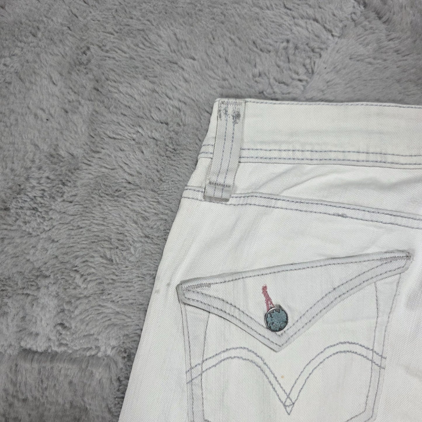 Levi’s Women’s Bootcut Jeans White Denim Size 7M W33 L33