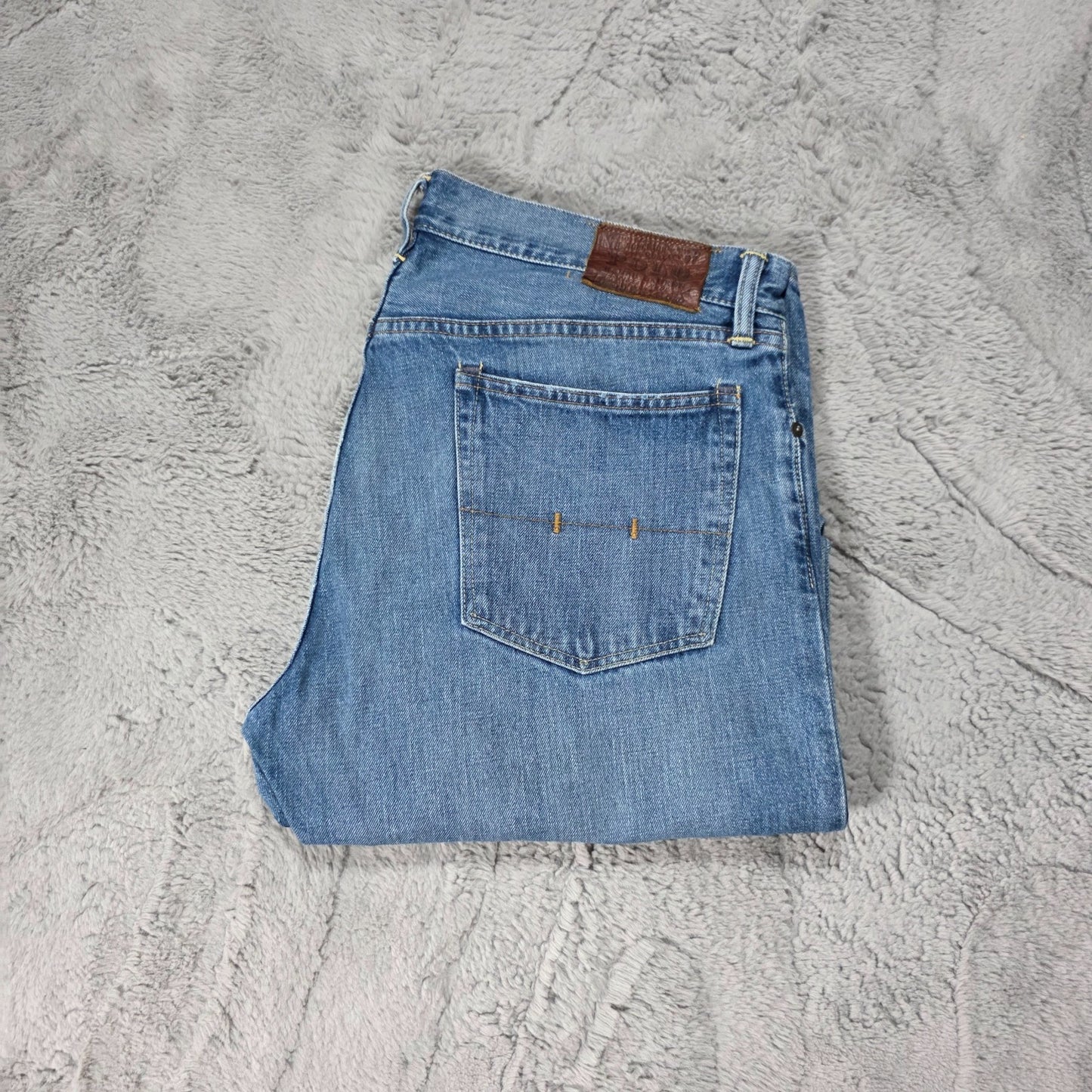 Polo Ralph Lauren Classic 867 Blue Straight Jeans W36 L34 Men’s USA Fabric
