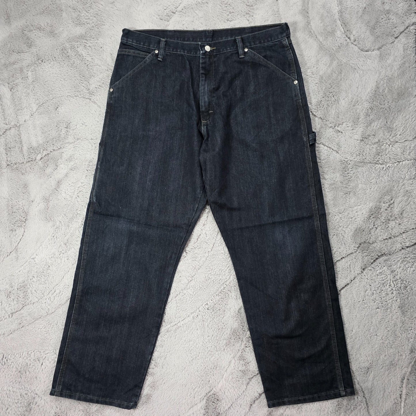 Wrangler Carpenter Jeans 94SE0KB Blue Straight Fit W36 L30 Made in Nicaragua