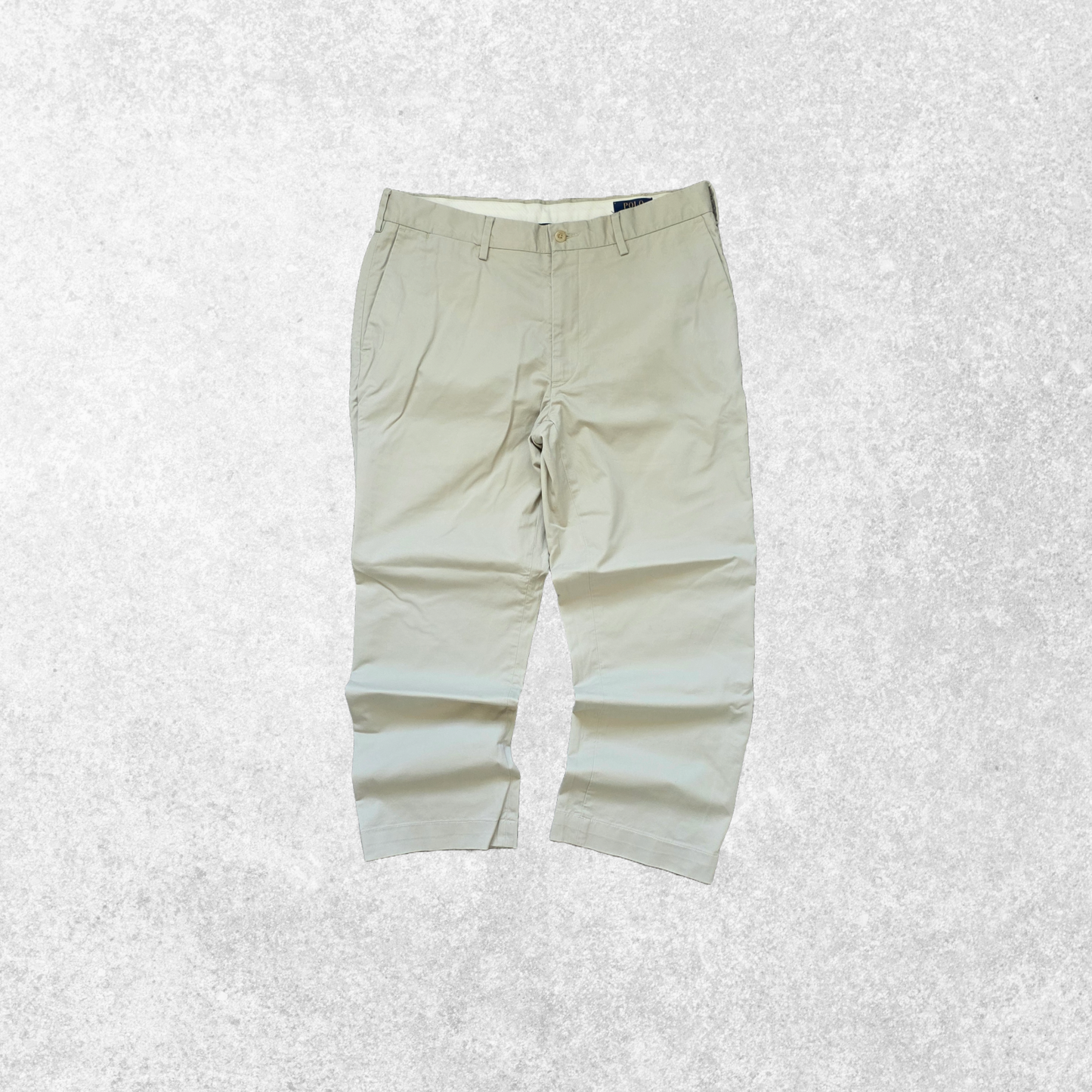 Polo Ralph Lauren Beige Chino Trousers W34 L27 Classic Fit Stretch Cotton