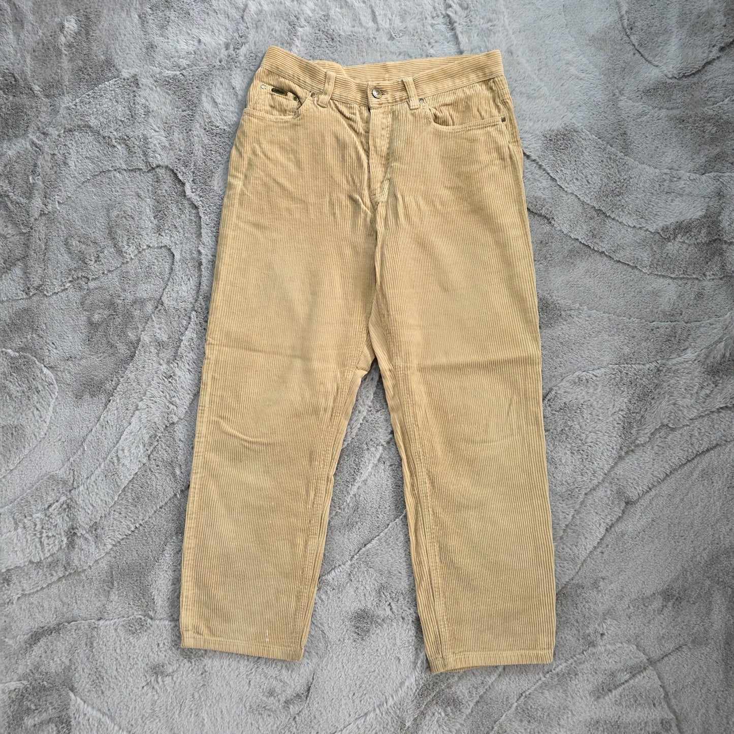 Lauren Ralph Lauren Beige Corduroy Trousers W29 UK 10 Size 8 US Stretch Cord Pan