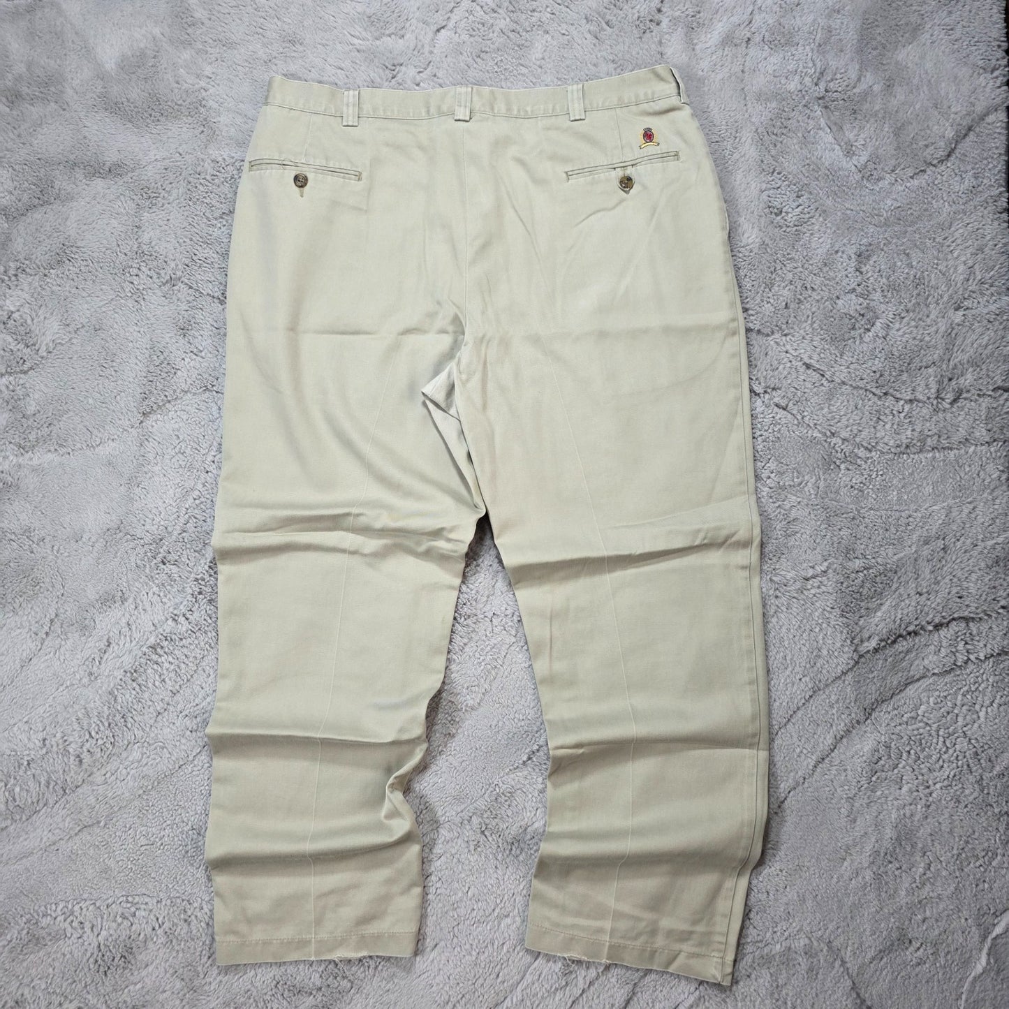 Tommy Hilfiger Beige Chino Trousers W40 L32 (Actual 38) 100% Cotton Dominican