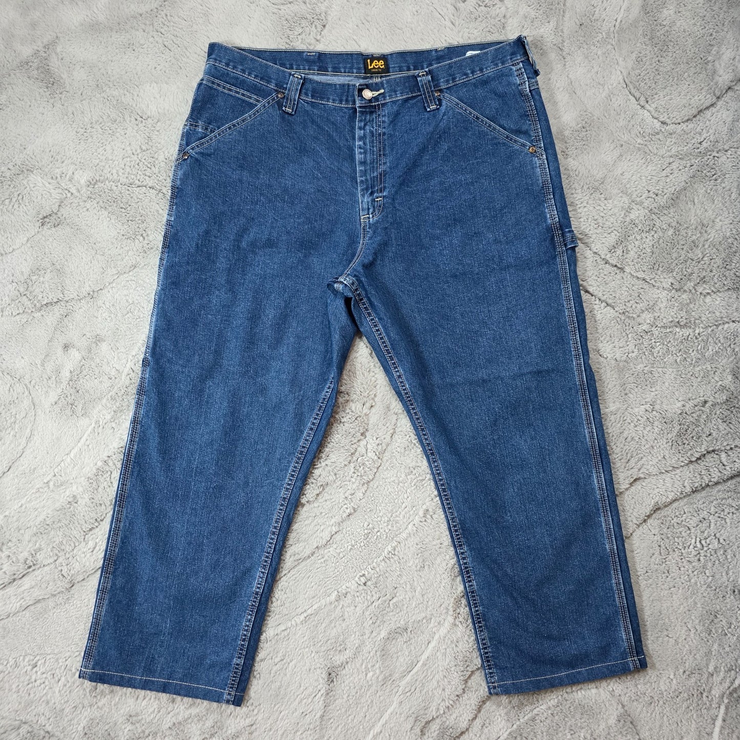 Lee Carpenter Jeans Men’s W38 L32 (Altered to L27) Blue Relaxed Fit Workwear