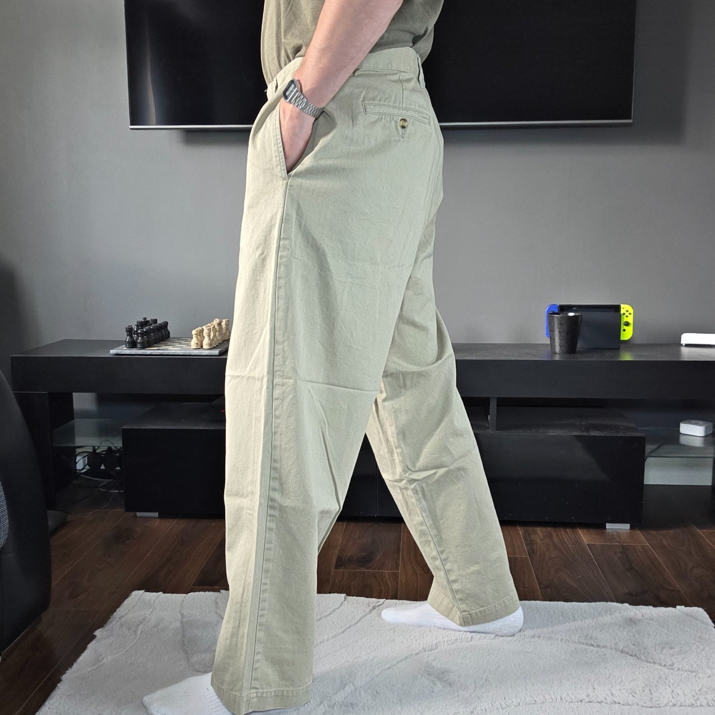 Tommy Hilfiger Beige Chino Trousers W38 L30 (Actual 36) 100% Cotton Mauritius