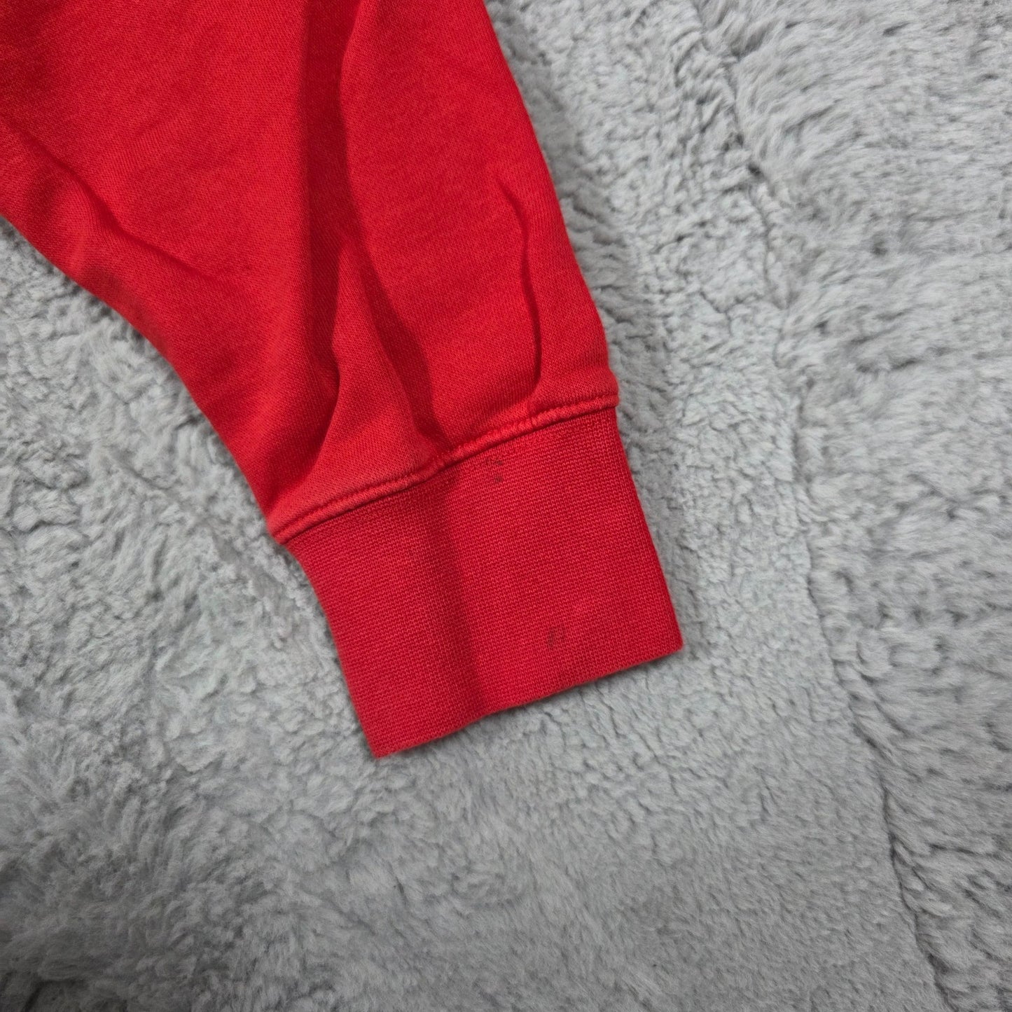 Nike Men’s Red Hoodie Size S Pullover 80% Cotton Embroidered Logo LB70