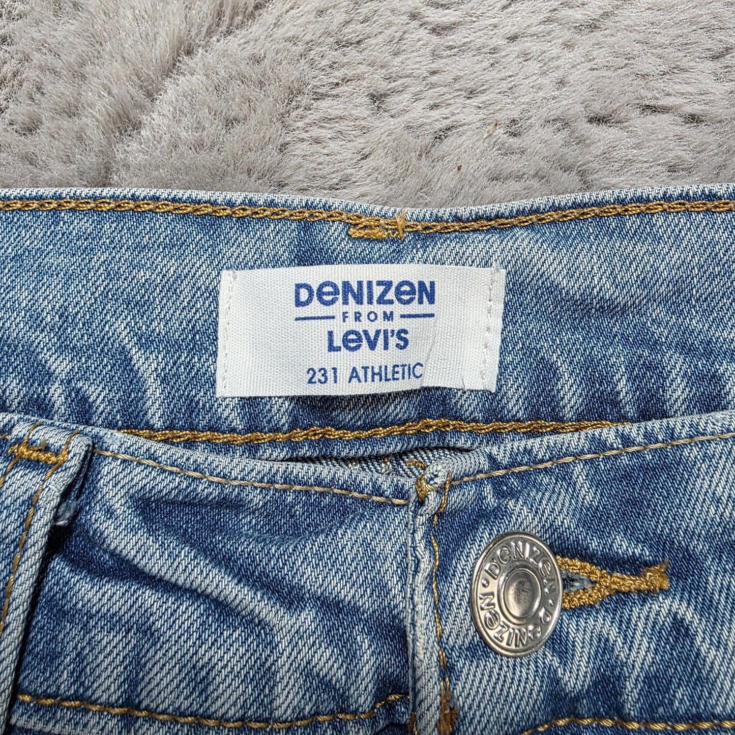 Denizen from Levi's 231 Athletic Fit Jeans W33 L32 Stonewash Stretch Denim