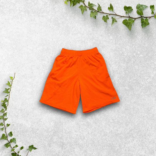 Starter Orange Mesh Sports Shorts Youth L (12–14) W24 | Lightweight Gymwear