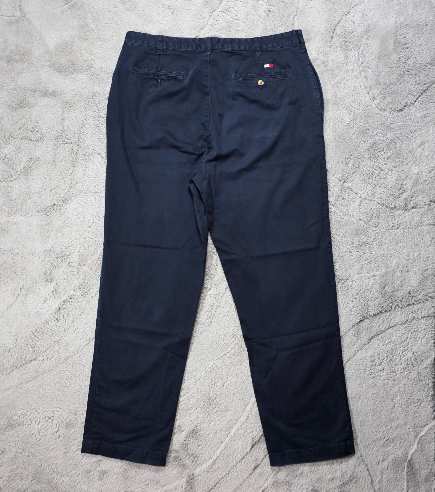 Vintage 2002 Tommy Hilfiger Blue Chino Trousers W38 L34 Cotton Mauritius