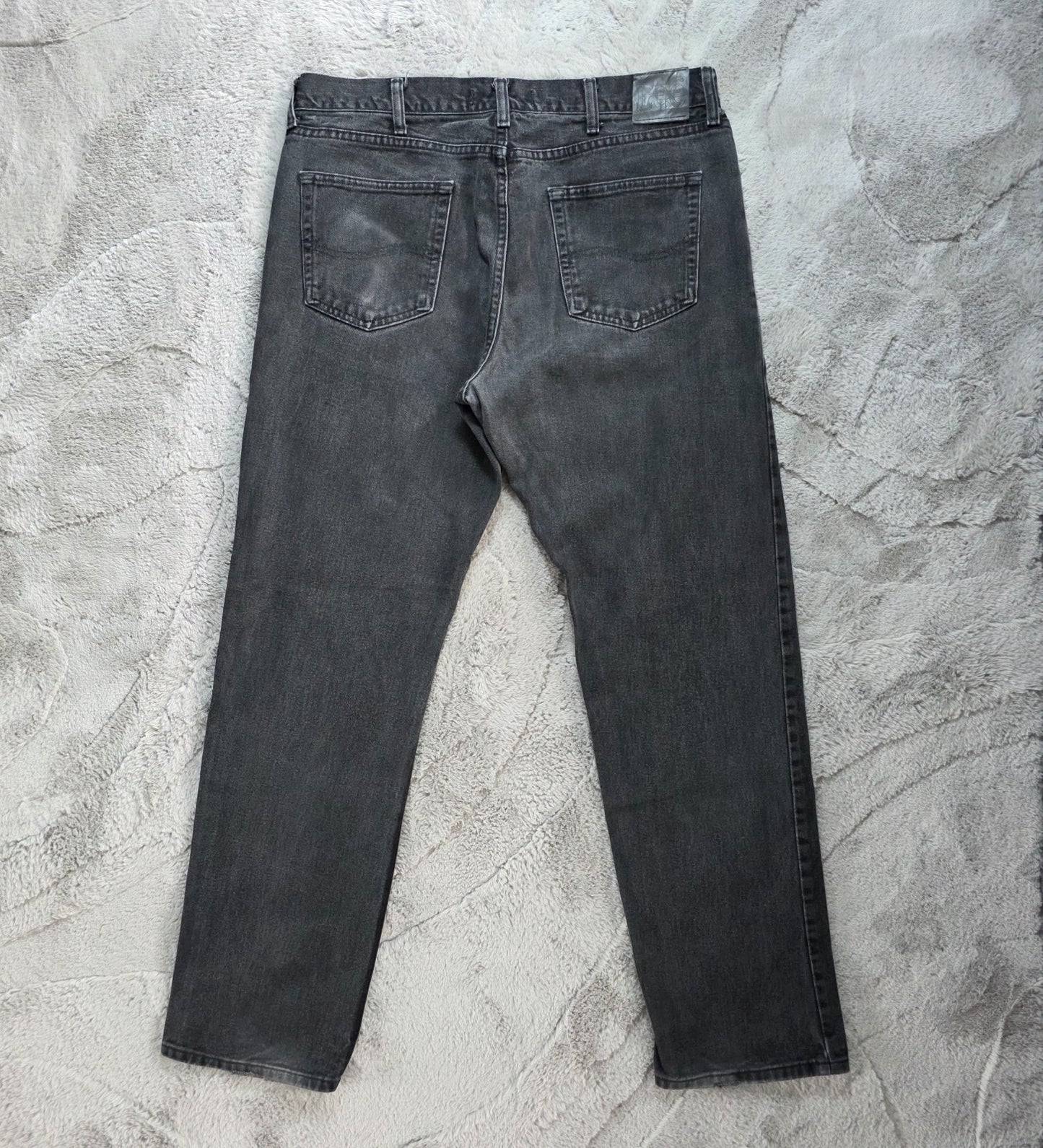 Lee 2008908 Vintage Jeans Men's Black Straight Leg W38 L34 Made in Mexico