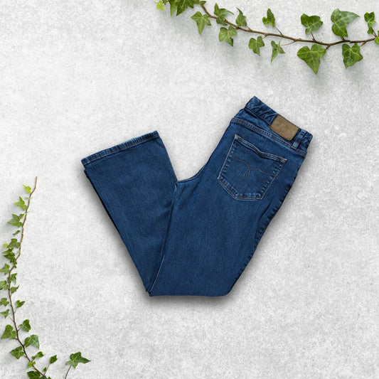 Lauren Jeans Co Ralph Lauren Women's Bootcut Jeans W30 L30 Dark Blue Stretch