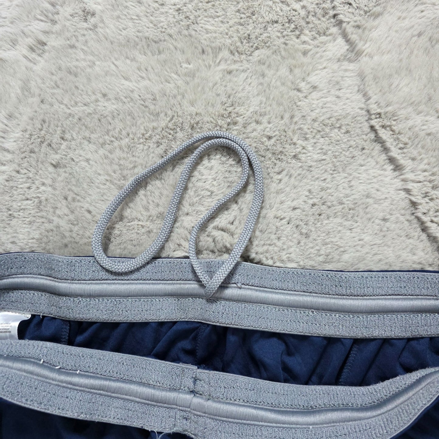 Adidas Climalite Navy Blue Sports Shorts XL W32 Gym Training Zip Detail
