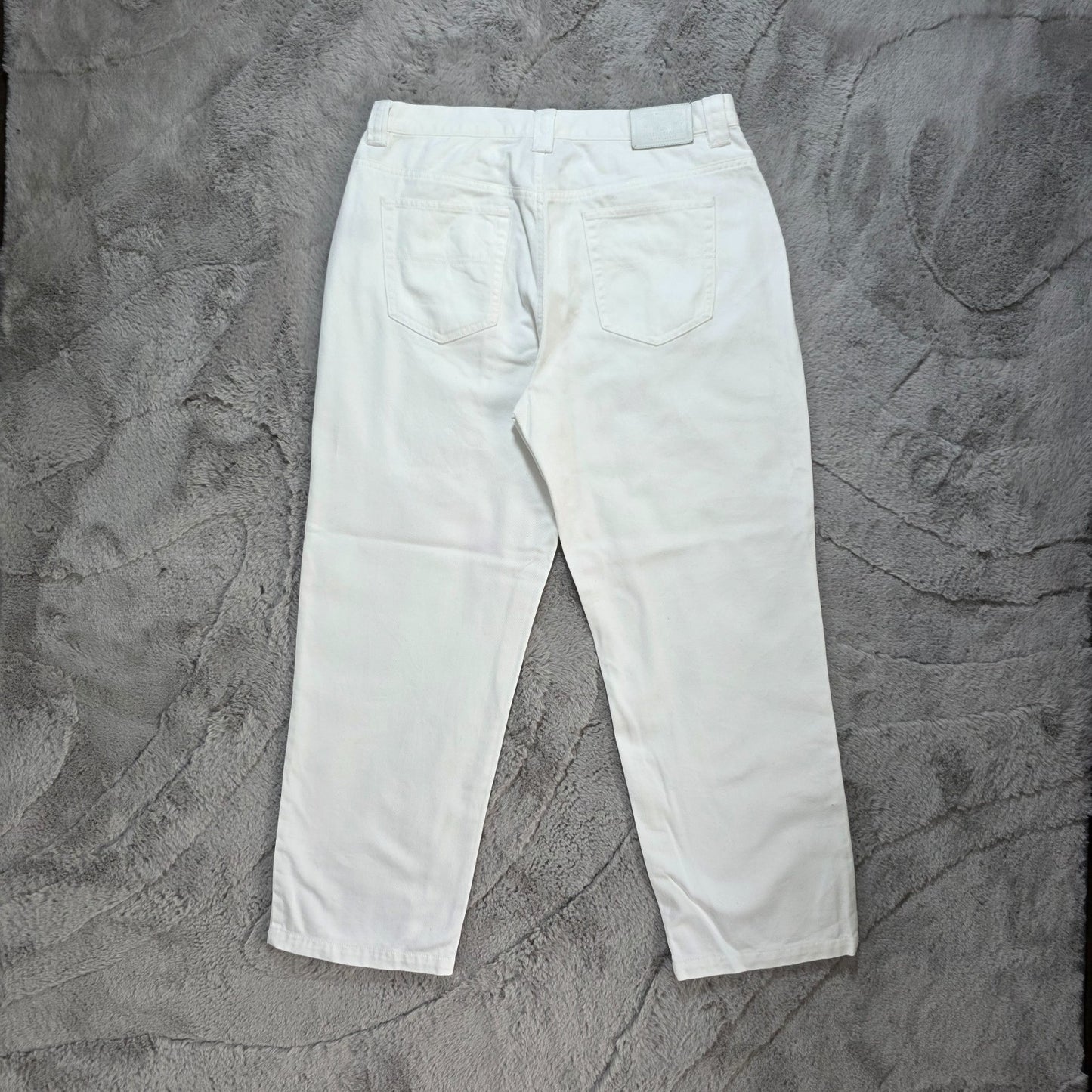 Lauren Ralph Lauren White Cotton Jeans Women’s Size UK 14 W30 L26 Straight Leg
