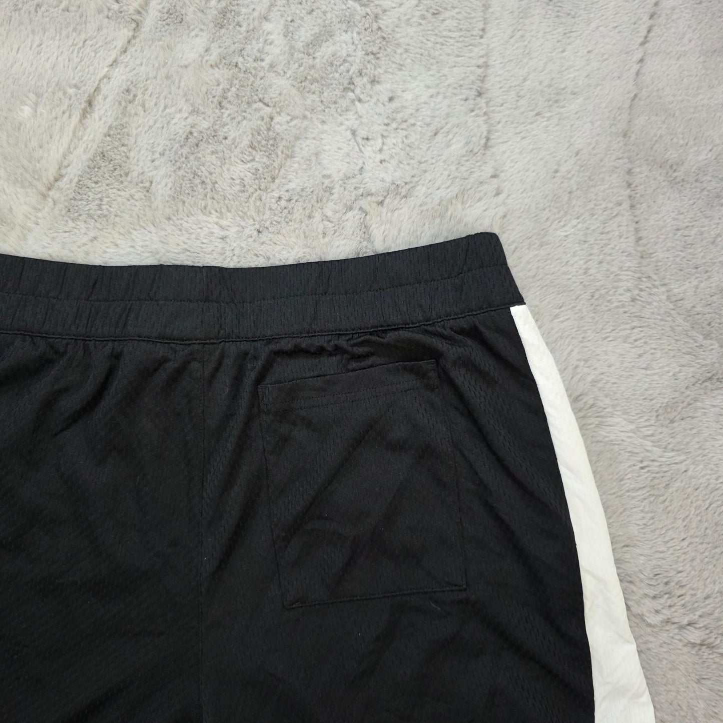 Adidas Golf Sports Shorts Black White Side Stripe Size L W33 Polyester Egypt