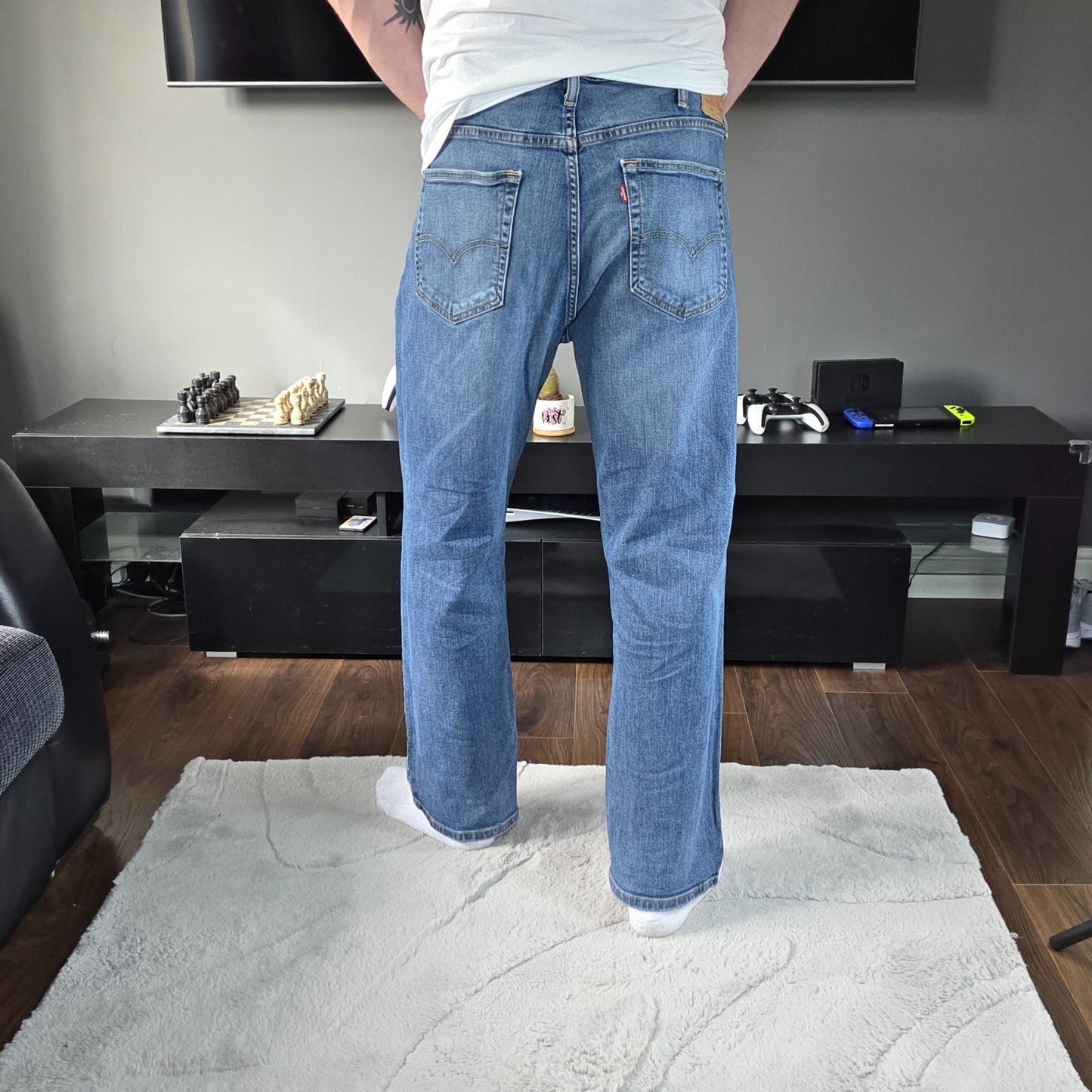 Levi’s 559 Men’s Relaxed Straight Fit Jeans Blue W40 L30 Stretch Colombia Made