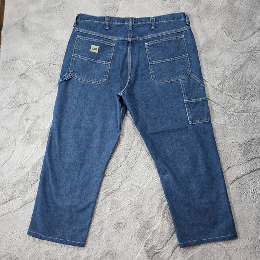 Lee Carpenter Jeans Men’s W38 L32 (Altered to L27) Blue Relaxed Fit Workwear