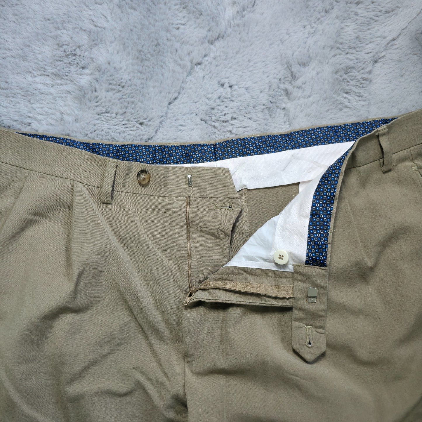 Lauren Ralph Lauren Men’s Big & Tall Beige Wool Blend Stretch Chino W40 L32