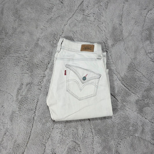 Levi’s Women’s Bootcut Jeans White Denim Size 7M W33 L33