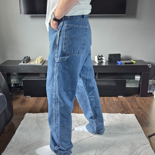Wrangler Carpenter Jeans 94LSWDV Men’s Straight Blue W38 L34 (39x34) Workwear