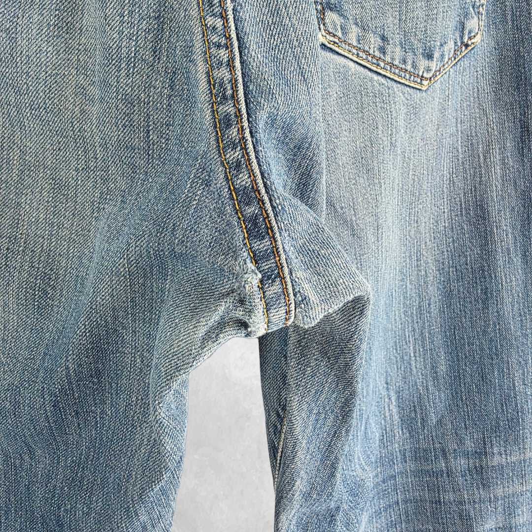 Tommy Hilfiger Jeans W38 L30 Blue Straight Leg Denim Men’s Cotton