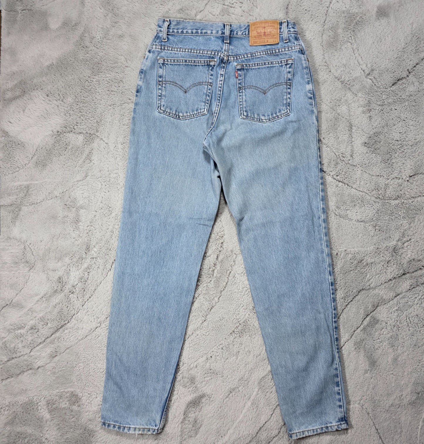 Levi’s 550 Women’s Jeans Vintage 90s Stonewash High Rise Relaxed Taper W30 L34