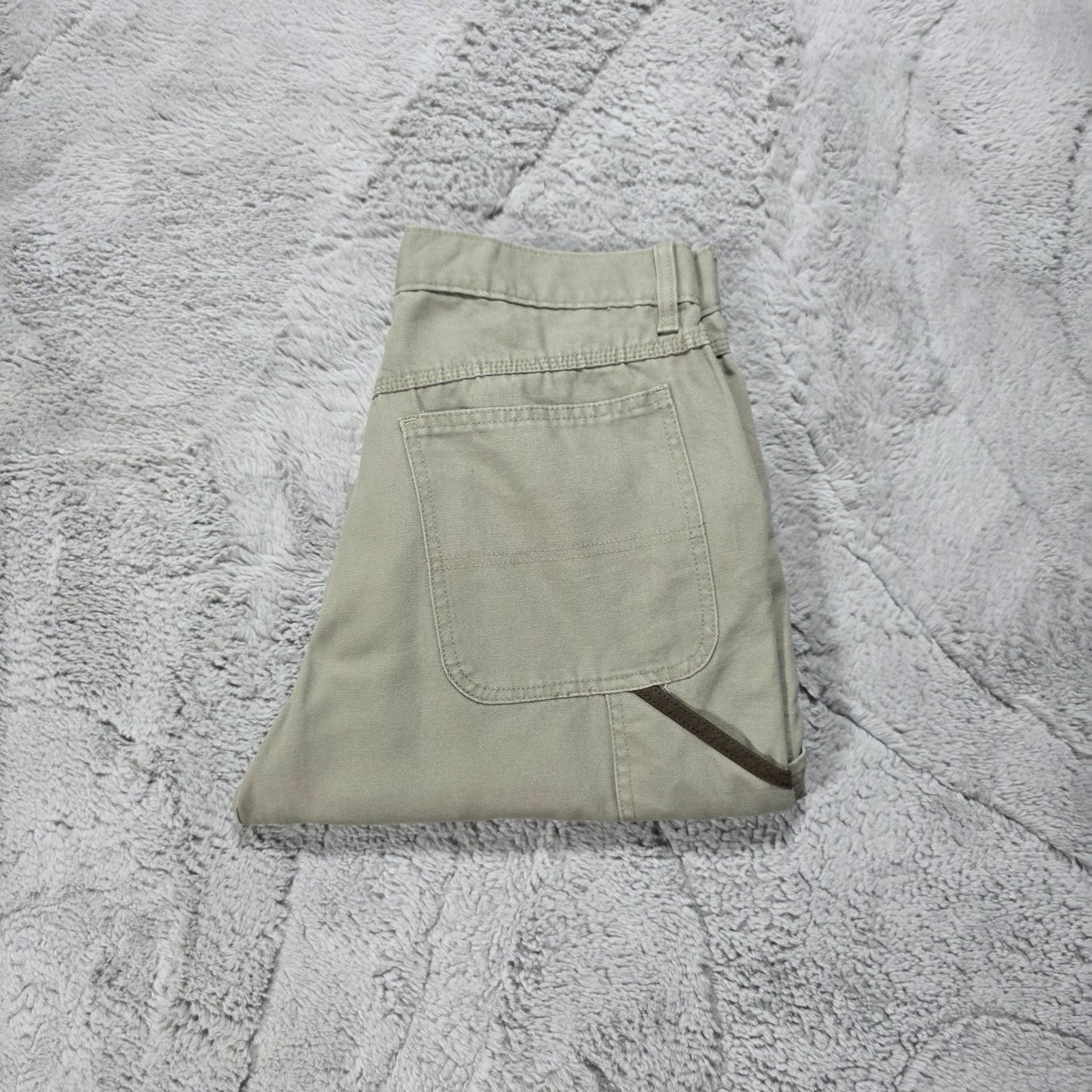 Wrangler Workwear carpenter trousers beige men’s W32 L32 straight leg utility