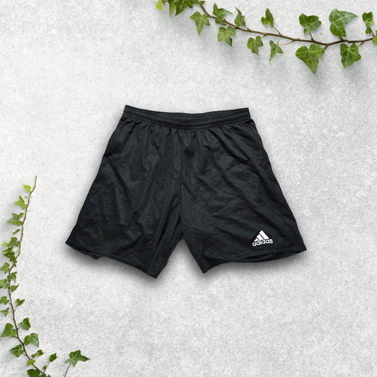 Adidas Aeroready Black Sports Shorts Size S (Tagged M) W26 Drawstring No Pockets