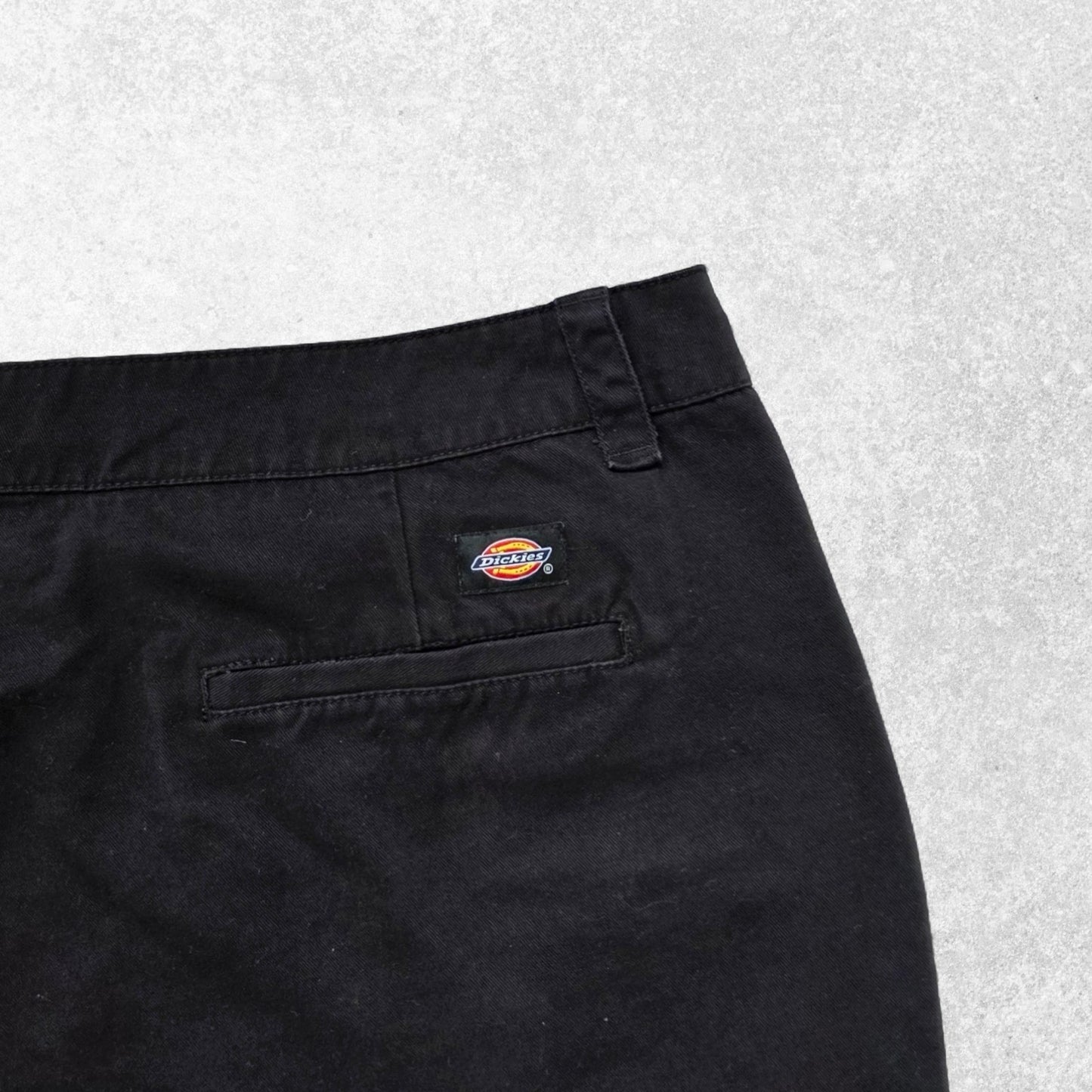 Dickies Cargo Shorts Black W38 Regular Fit 100% Cotton Workwear Style
