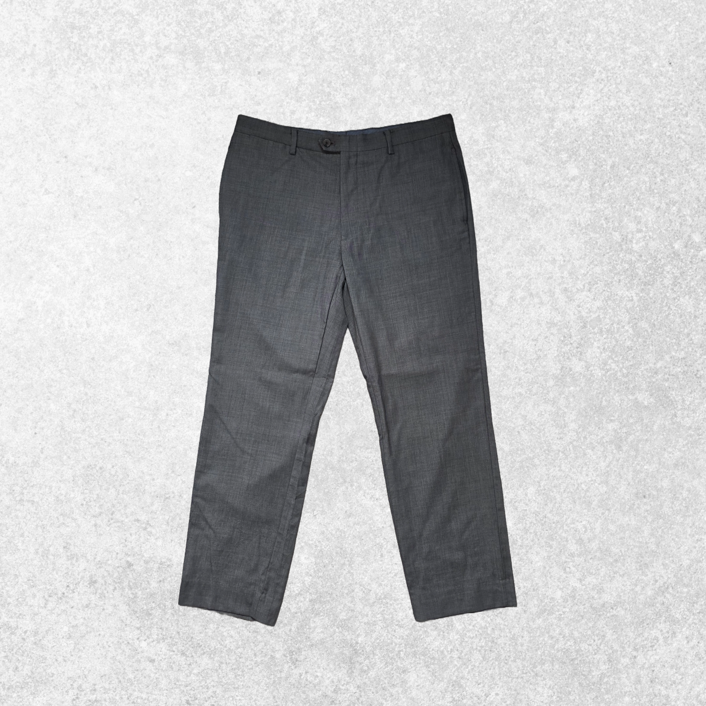 TOMMY HILFIGER Grey Wool Dress Trousers W36 L30 | Smart Formal Work Pants