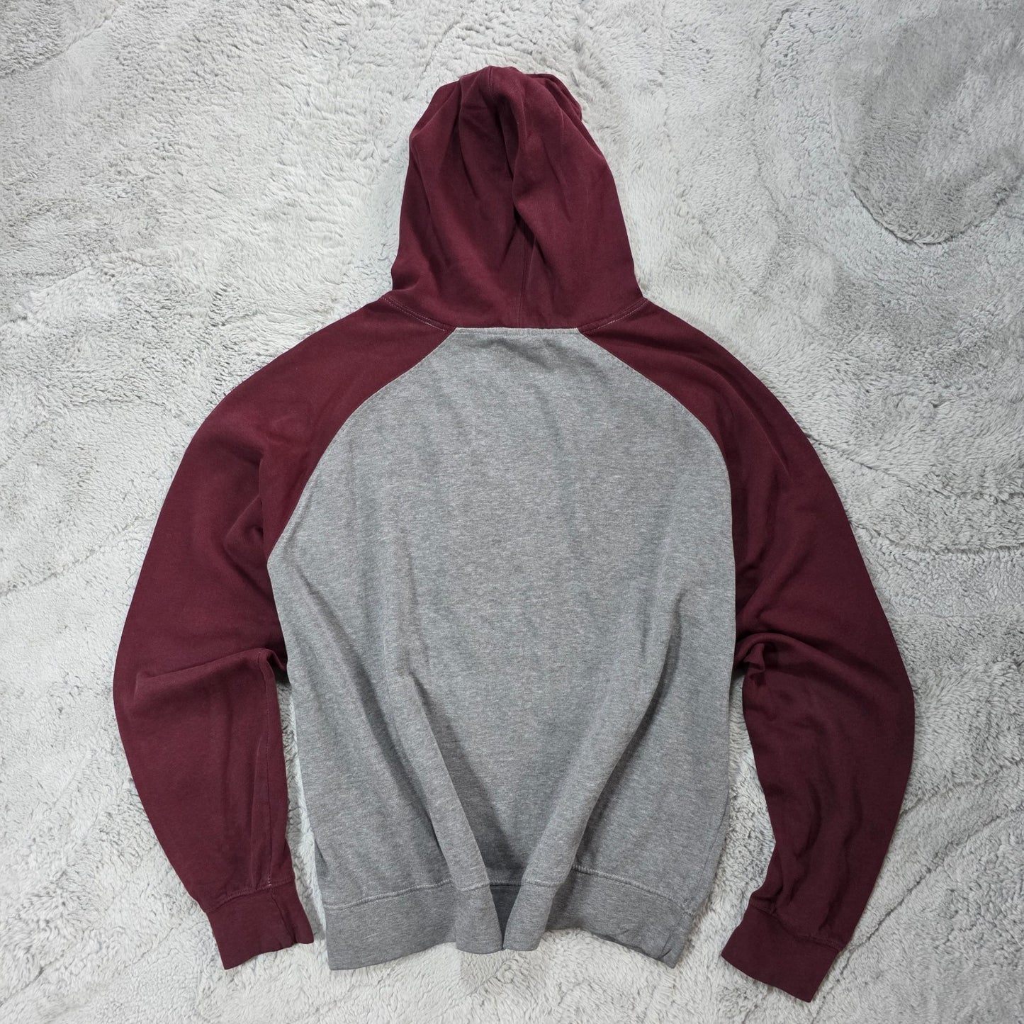 Hard Rock Cafe London Hoodie Grey & Maroon L β Lightweight Pullover Sweatshirt