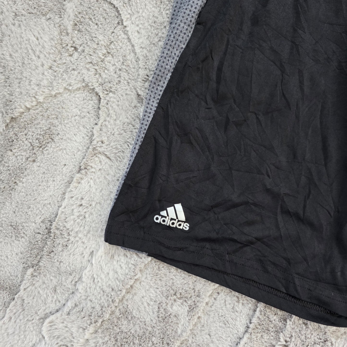 Adidas Climacool Black & Grey "N Football" Shorts Size M W28 Sports Gym Mesh Men