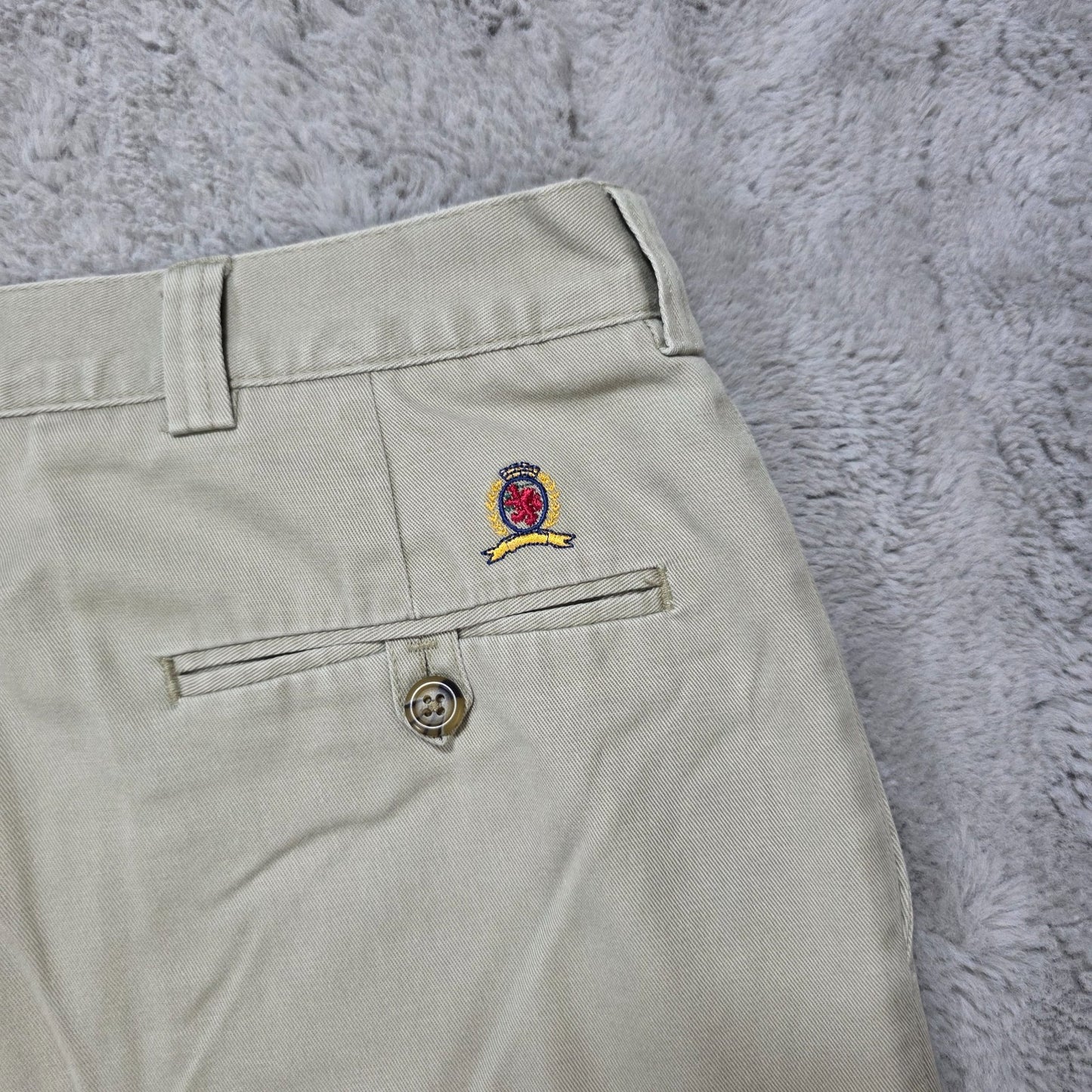 Tommy Hilfiger Beige Chino Trousers W40 L32 (Actual 38) 100% Cotton Dominican