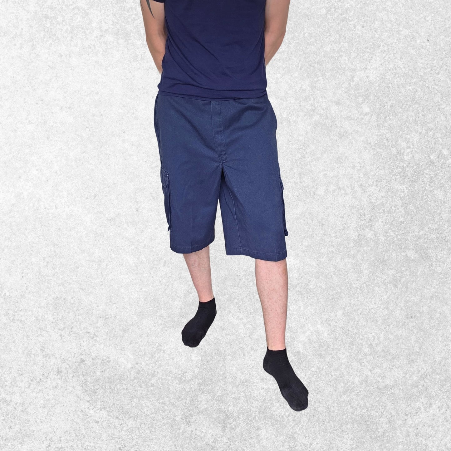 Dickies WR513DN Navy Blue Cargo Shorts W40 Workwear Utility Heavyweight Guatemal