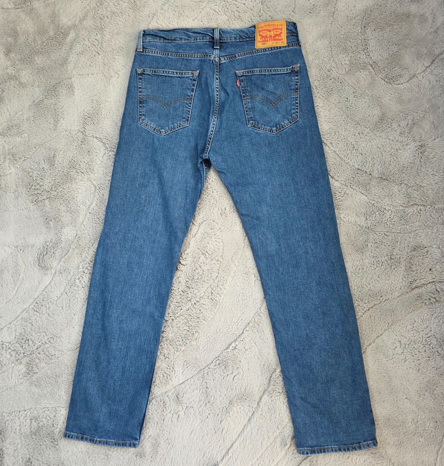 Levi’s 505 men’s straight leg jeans blue W34 L32