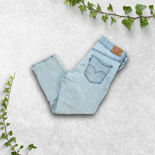 Levi's 311 Women's Shaping Skinny Capri Jeans W31 L22 Stonewashed Denim